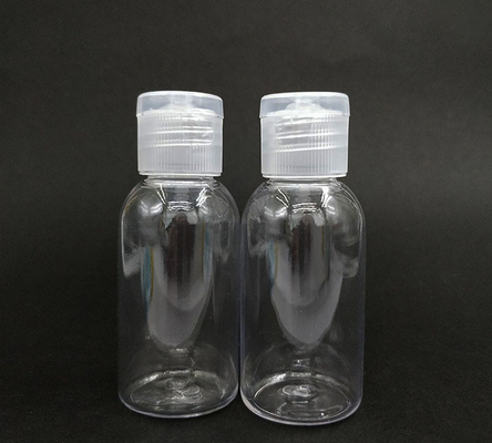 Sampel Gratis Botol Plastik PET Transparan dengan Flip Cap Botol Kosong Flip Cap Botol Krim dengan Flip Cap dengan Pasokan Pabrik