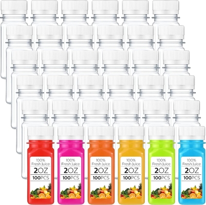 60ml 2oz Square Botol Jus Plastik anti bocor