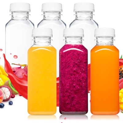 4oz 120ml Ginger Jus botol Beet Juice Botol kosong Square Plastik Jus Botol