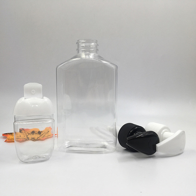 Botol PET plastik bening yang dapat didaur ulang untuk kosmetik ramah perjalanan