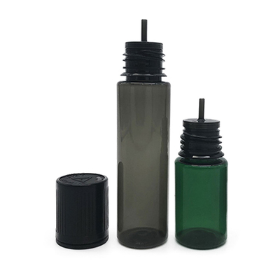 Botol Plastik Tutup Datar 10ml Warna Hitam Translucent