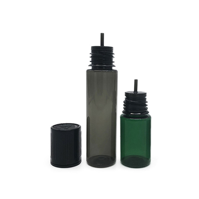 Botol Plastik Tutup Datar 10ml Warna Hitam Translucent
