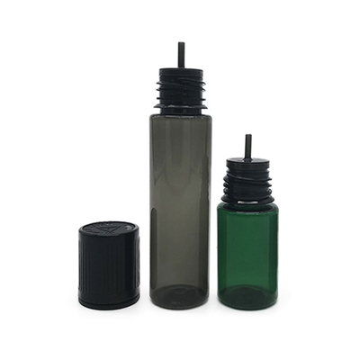 Botol Plastik Tutup Datar 10ml Warna Hitam Translucent