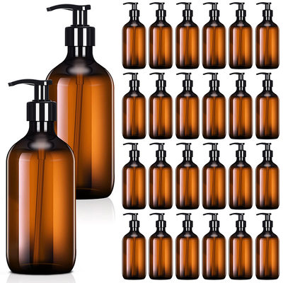 Pencetakan layar Botol lotion plastik dengan permukaan yang jernih dan tutup yang dilapisi UV