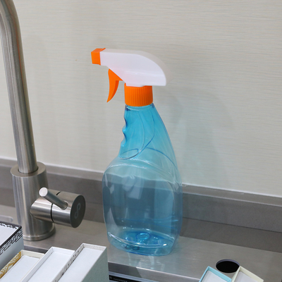 200ml Plastik Cylinder Trigger Sprayer Botol Disesuaikan Logo Screen Diterbitkan