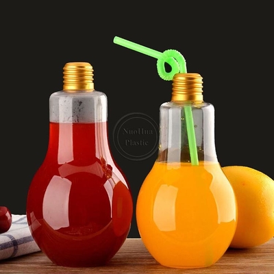 Botol Teh Susu Plastik Berukuran Medium dengan Genggam 0,5kg Kapasitas Kuadrat Bentuk Bulat