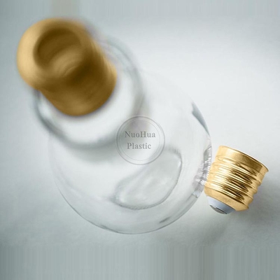 BPA Bebas Jelas 50ML 100ML 150ML Kopi Es Teh Flat Pet Botol Jus Plastik Dengan Tutup Aluminium Sekrup