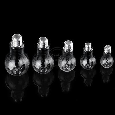 BPA Bebas Jelas 50ML 100ML 150ML Kopi Es Teh Flat Pet Botol Jus Plastik Dengan Tutup Aluminium Sekrup