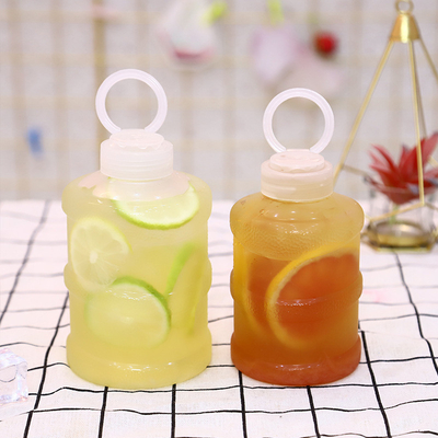 Botol Teh Susu Jelas Modern Dengan Sekrup Di Tutup Kapasitas 0,5kg Genggam Berbagai Ukuran