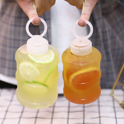 Botol Teh Susu Jelas Modern Dengan Sekrup Di Tutup Kapasitas 0,5kg Genggam Berbagai Ukuran