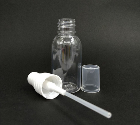 Botol Semprot Plastik PET Bulat Dengan Desain Klasik Untuk Penggunaan Harian Permukaan Transparan