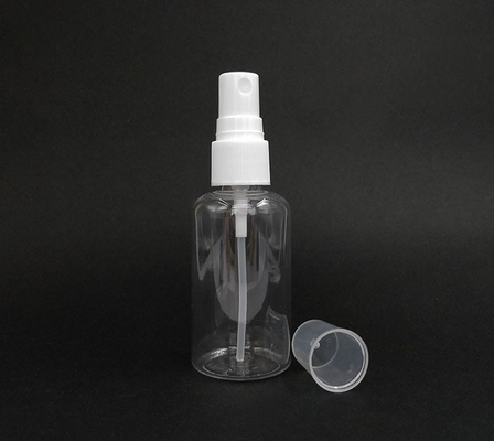 Botol Semprotan Plastik PET Bulat Transparan Permukaan Lempar Penggunaan harian tahan lama Berbagai kapasitas