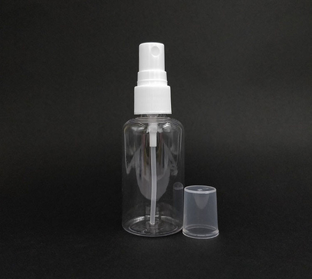 Botol Semprotan Plastik PET Bulat Transparan Permukaan Lempar Penggunaan harian tahan lama Berbagai kapasitas