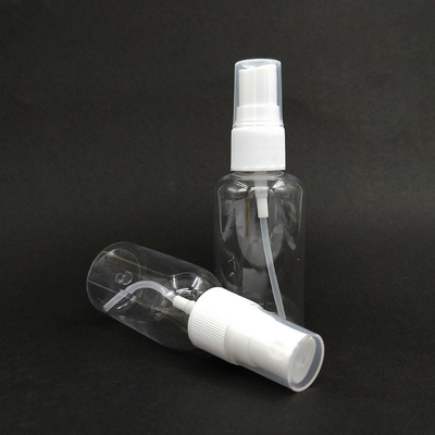 Botol Semprotan Plastik PET Bulat Klasik Permukaan Lurus Berbagai Kapasitas Untuk Penggunaan Sehari-hari