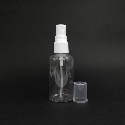 Botol Semprotan Plastik PET Bulat Klasik Permukaan Lurus Berbagai Kapasitas Untuk Penggunaan Sehari-hari