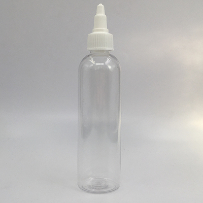 Custom Clear Plastic Screw Top Bottles Dengan Panel Label Custom Dan Screw Neck Finish