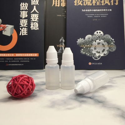 10ml Disesuaikan Logo Botol Dropper Kaca Transparan Hitam Dropper Cairan Dengan Permukaan Langsing