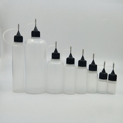 Custom Logo Dropper Botol Dengan Cap Sekrup Penggunaan Cairan Transparan Hitam Sesuai