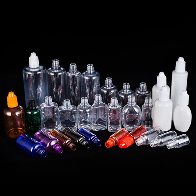 Botol Dropper Cairan Kaca yang Dapat Disesuaikan Dalam Berbagai Ukuran Desain Hitam Transparan