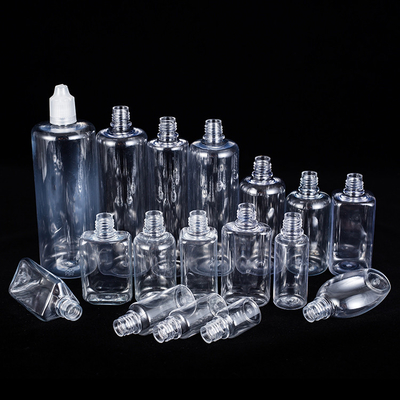 Botol Dropper Cairan Kaca yang Dapat Disesuaikan Dalam Berbagai Ukuran Desain Hitam Transparan