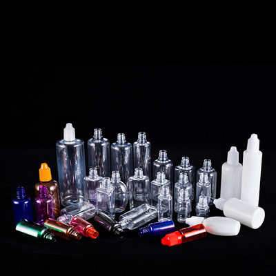 Botol Dropper Cairan Kaca yang Dapat Disesuaikan Dalam Berbagai Ukuran Desain Hitam Transparan