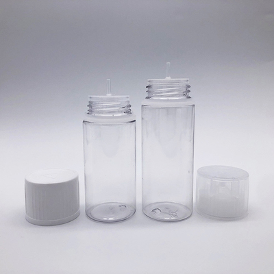 E Botol PET Bulat Cairan Paket Variety Anak-Bunuh leher transparan 10ml - 100ml Ukuran