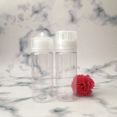 E Botol PET Bulat Cairan Paket Variety Anak-Bunuh leher transparan 10ml - 100ml Ukuran