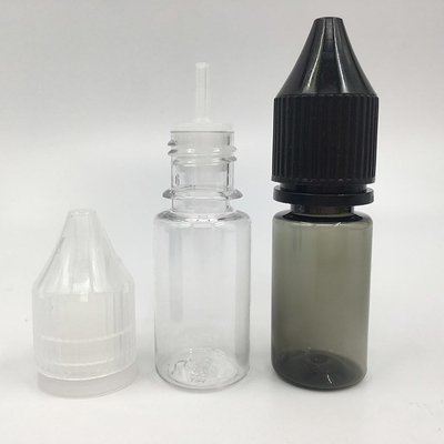 Screen Printed Childproof Liquid Dropper Bottles Bentuk Bulat Dengan Logo Disesuaikan Berbagai Kapasitas