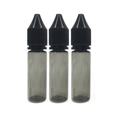 Custom Printed Transparent E Liquid Bottles Childproof Neck Type Berbagai Kapasitas