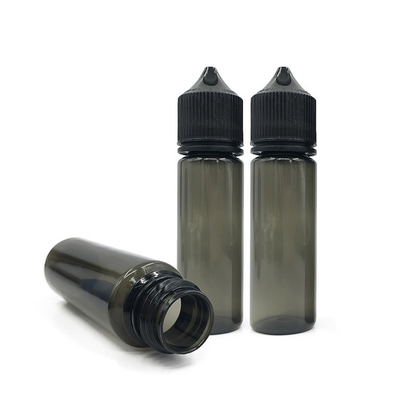 Botol Cairan PET Bulat Transparan Dengan Screw Cap Screen Cetak Berbagai Ukuran