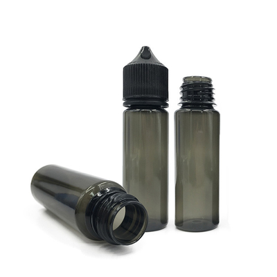 Botol Cairan PET Bulat Transparan Dengan Screw Cap Screen Cetak Berbagai Ukuran