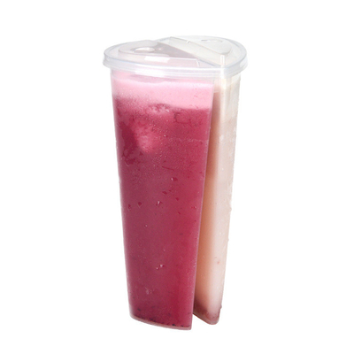 Botol Teh Susu Jelas Terisolasi dengan Desain Modern Sekrup Genggam Ringan di Tutup