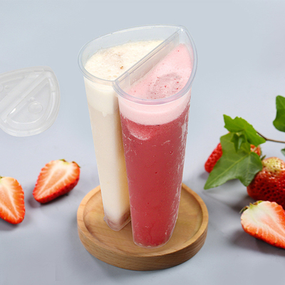 Botol Teh Susu Jelas Terisolasi dengan Desain Modern Sekrup Genggam Ringan di Tutup