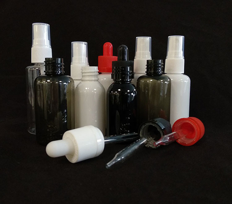 Botol Semprot PET Bulat Desain Langsung Transparan Berbagai Pilihan Kapasitas
