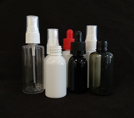 Botol Semprot PET Bulat Desain Langsung Transparan Berbagai Pilihan Kapasitas