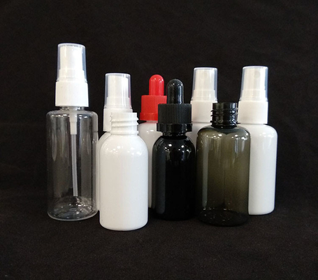 Botol Semprot PET Bulat Desain Langsung Transparan Berbagai Pilihan Kapasitas