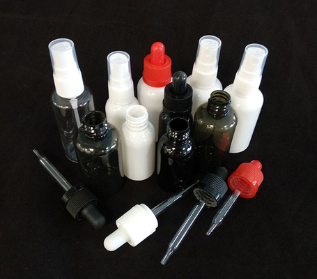 Botol Semprot PET Bulat Desain Langsung Transparan Berbagai Pilihan Kapasitas