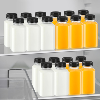Botol Teh Susu Plastik Modern Dengan Genggam Terisolasi Jelas atau Warna Khusus Berbagai Kapasitas