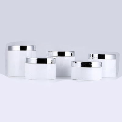 Custom Printed Transparent Plastic Cosmetic Jar Permukaan halus Berbagai Ukuran 10ml-150ml