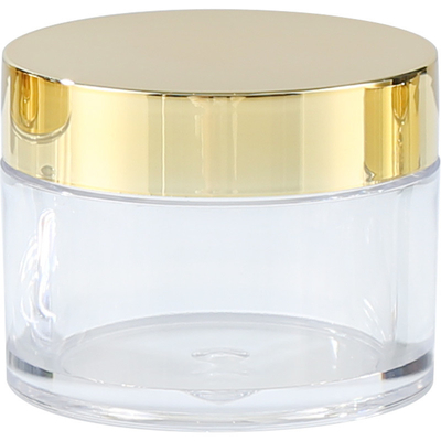 Custom Logo Cosmetic Jar dengan permukaan halus Transparan Custom Color Pressure Sensitive Gasket