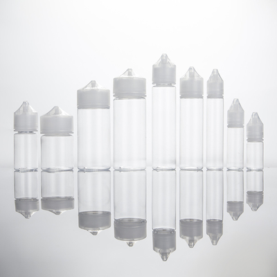 Botol Logo Disesuaikan Untuk Cairan E Botol Cairan Transparan Screw Cap Vape Juice Container