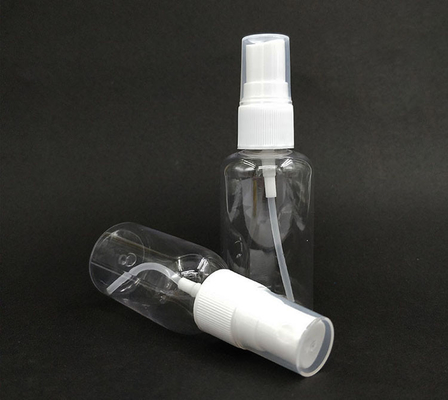 Botol Semprotan Plastik PET halus untuk penggunaan sehari-hari dengan warna transparan dan desain klasik