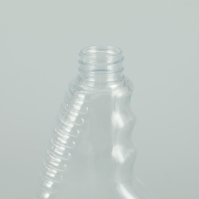 Botol semprotan plastik PET bulat halus dengan warna transparan desain klasik.