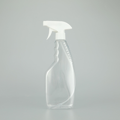 Botol semprotan plastik PET bulat halus dengan warna transparan desain klasik.