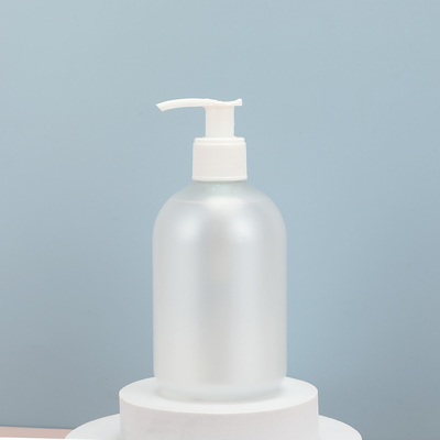 Flip top Botol Lotion PET Bulat 300ml Botol bening untuk perawatan tubuh yang efektif