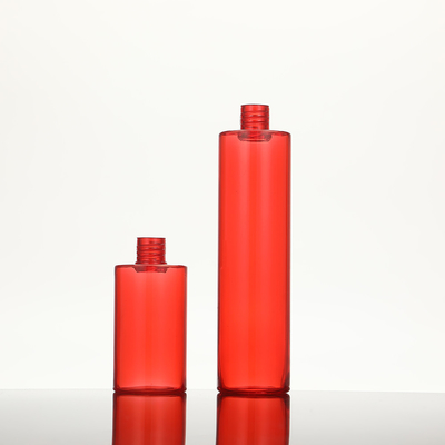 Botol lotion PMMA yang dilapisi UV Collar yang dapat disesuaikan Putih dengan tutup yang jelas