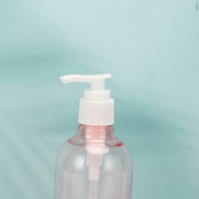 Botol lotion plastik putih yang dapat disesuaikan untuk berbagai volume dengan pencetakan layar