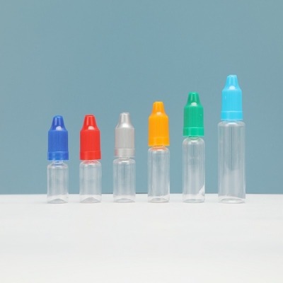 Custom Cetak PET E Botol Cairan Bentuk Bulat dengan Childproof Screw Cap