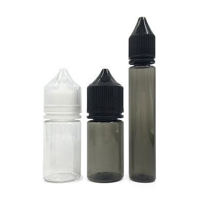 E Cairan Childproof Screw Cap Botol Disesuaikan Pencetakan 10ml-100ml Kapasitas