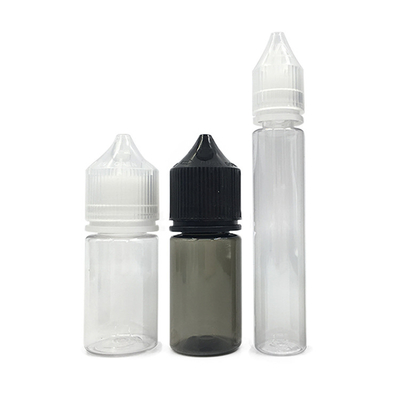 E Cairan Childproof Screw Cap Botol Disesuaikan Pencetakan 10ml-100ml Kapasitas